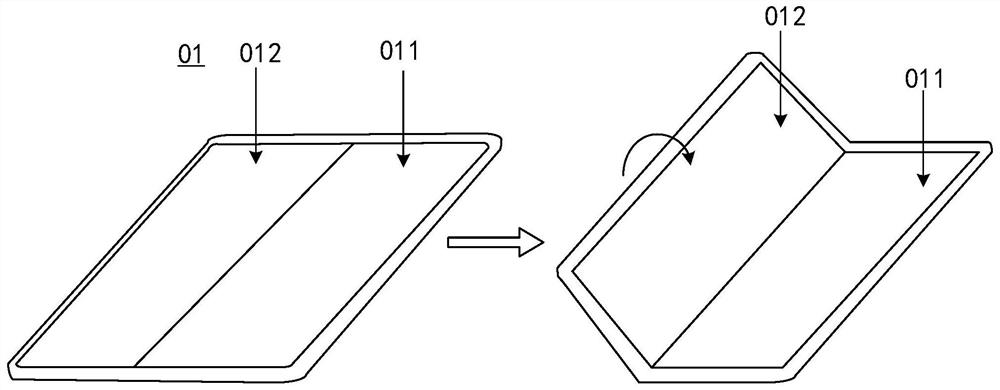 Document page turning method and folding screen terminal