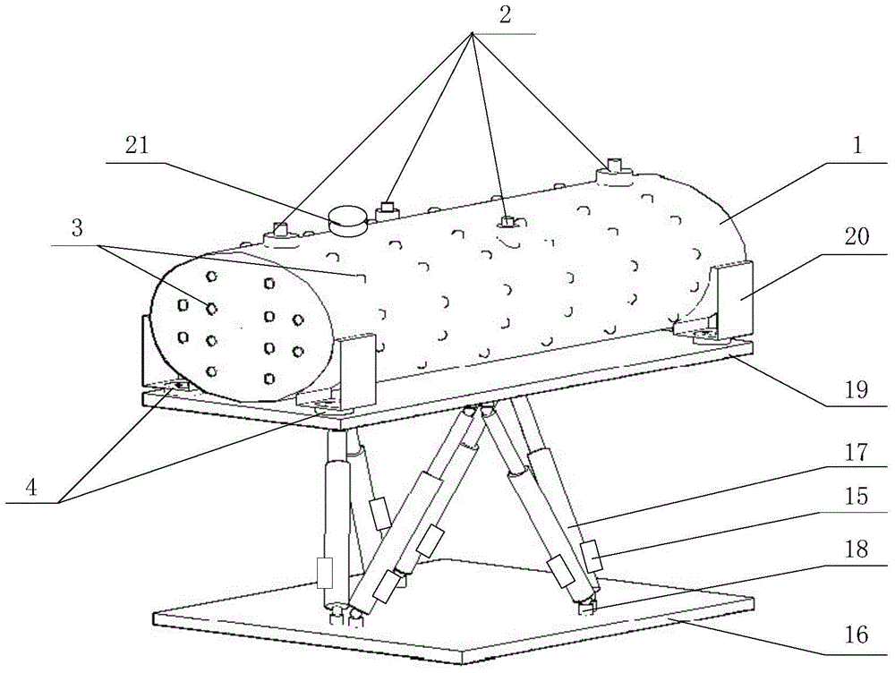 Liquid-solid two-way coupling real-time simulation test bench for tank vehicles