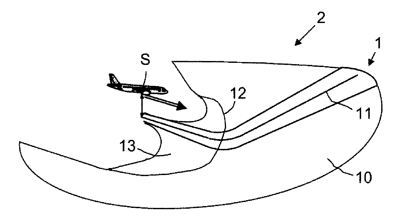 Method and device for aircraft, for avoiding collision with the terrain