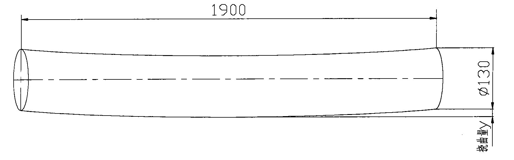 Method for machining slender friction roller