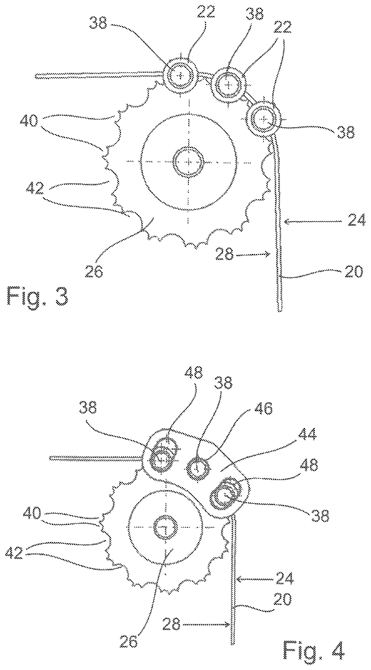 Drive device for an element to be driven