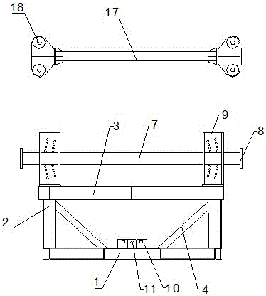 A kind of tooling for offshore transportation of wind power cylinder body