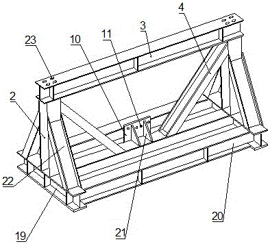 A kind of tooling for offshore transportation of wind power cylinder body