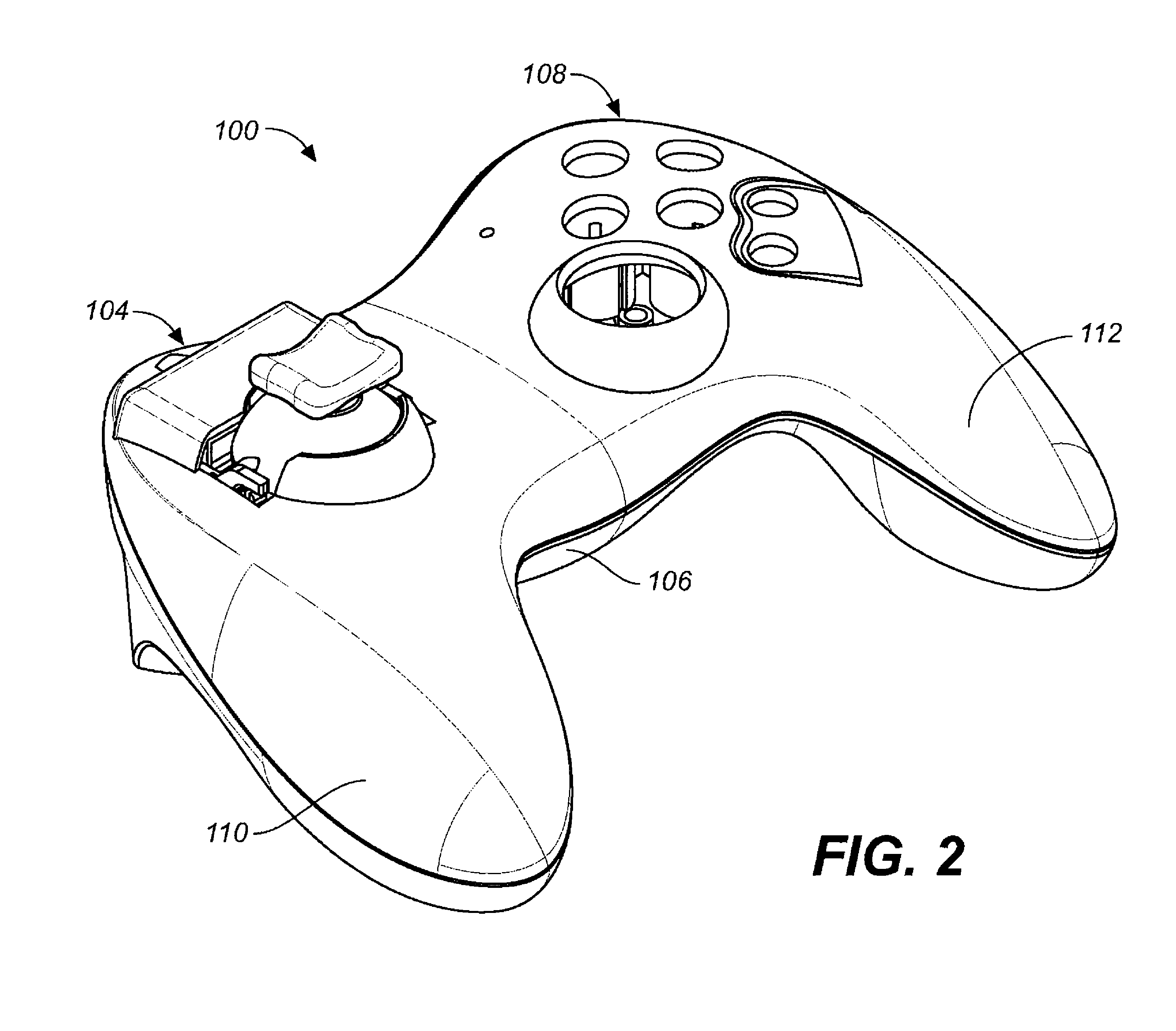 Video game controller with compact and efficient force feedback mechanism