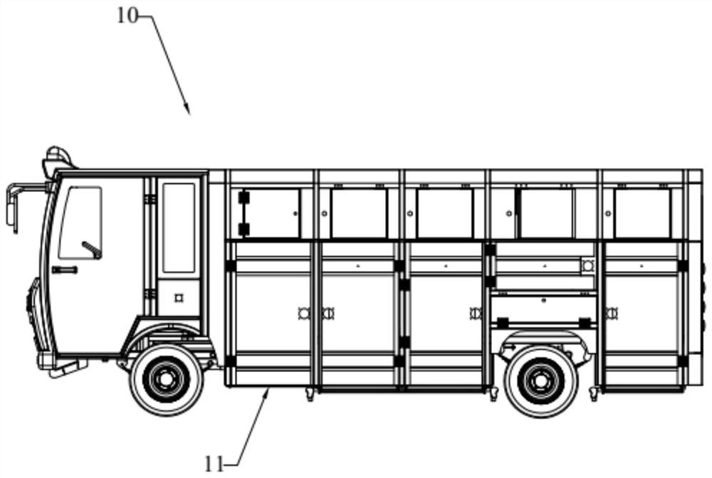 Intelligent deodorization garbage truck