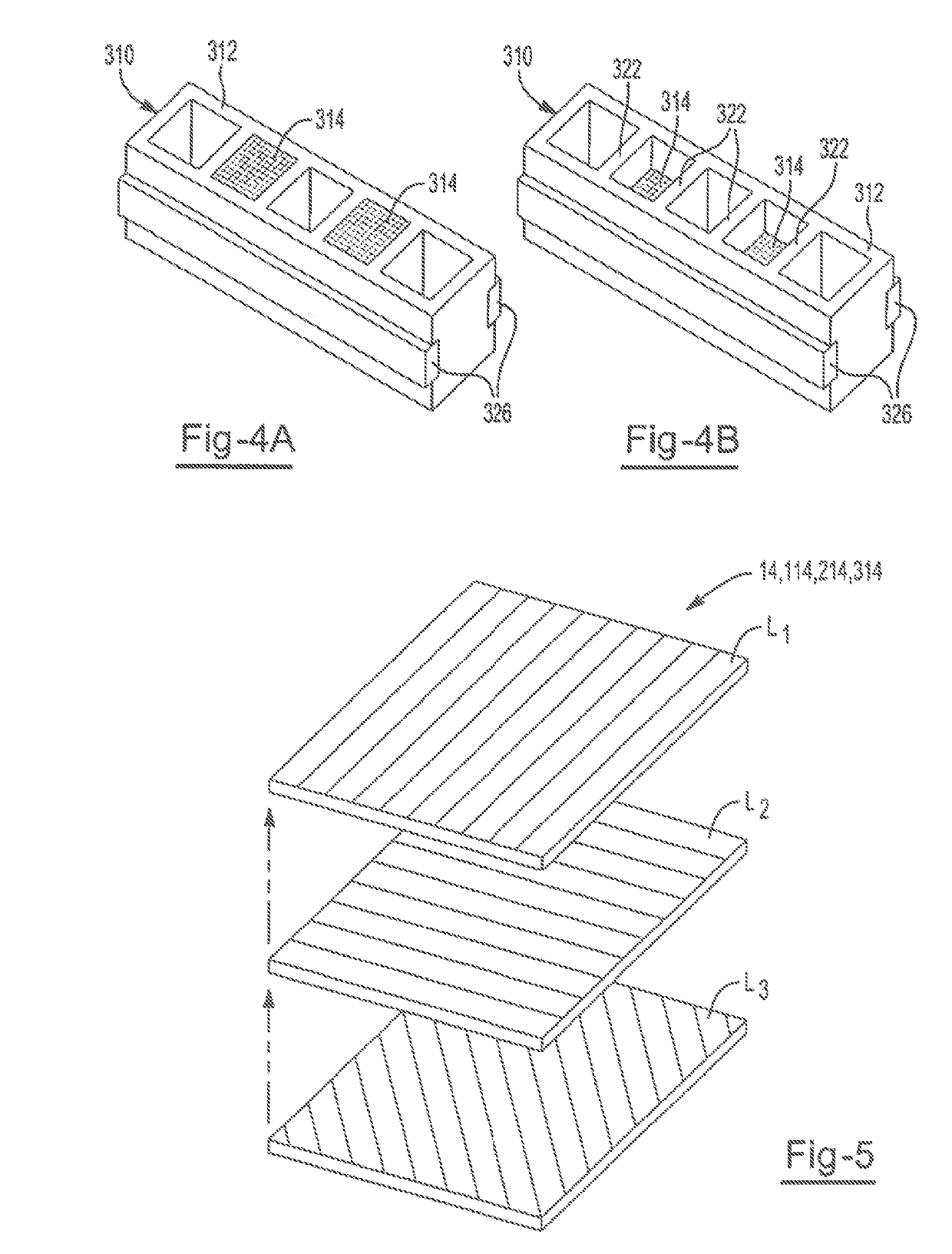 Carrier with localized fibrous insert and methods