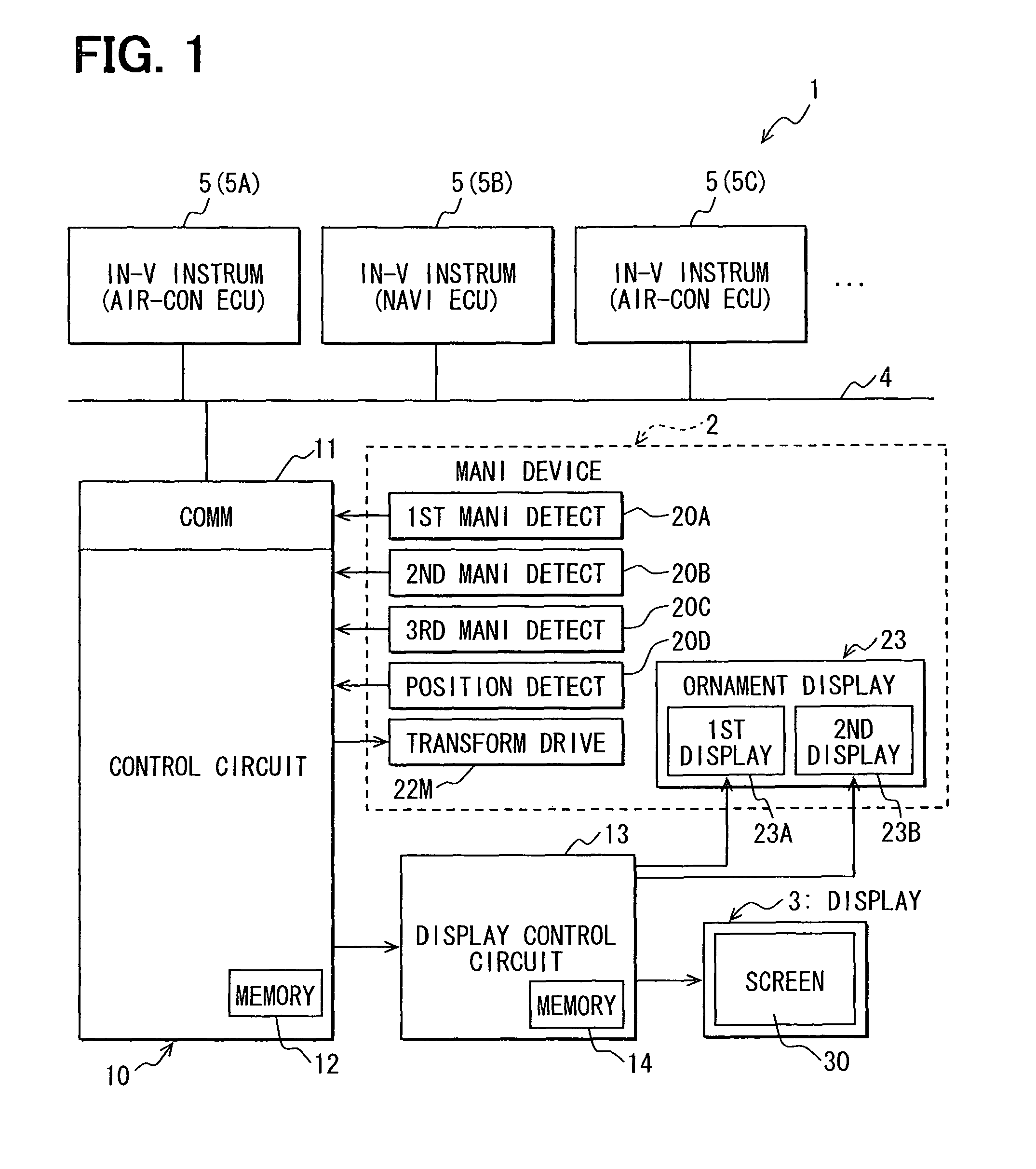 Vehicular manipulation input apparatus