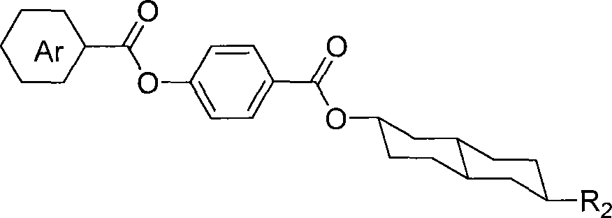 Fluorine-containing trans-decalin esters compounds and synthesis method thereof