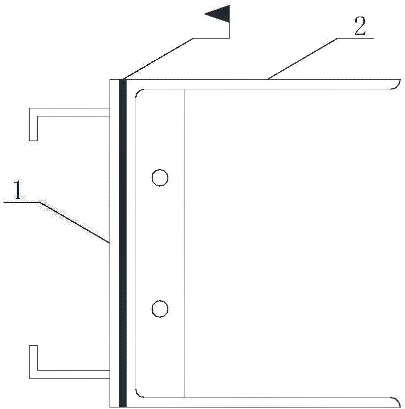 A flexible connection device and masonry method for a masonry filling wall and a main frame