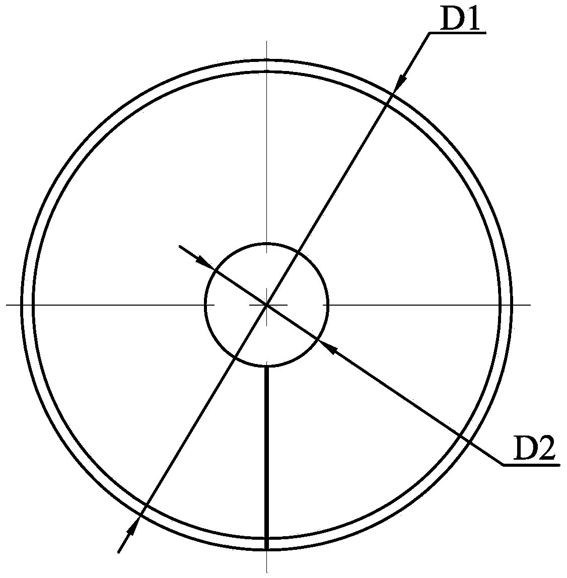 Inductor for divisionally and incrementally forming bimetal composite pipe