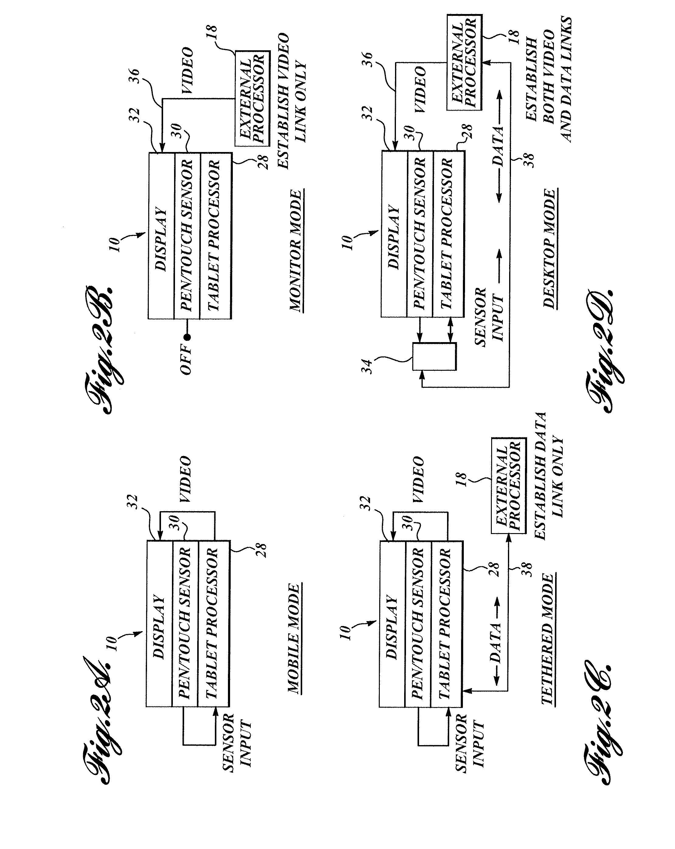 Pen/touch tablet computer having multiple operation modes and method for switching operation modes