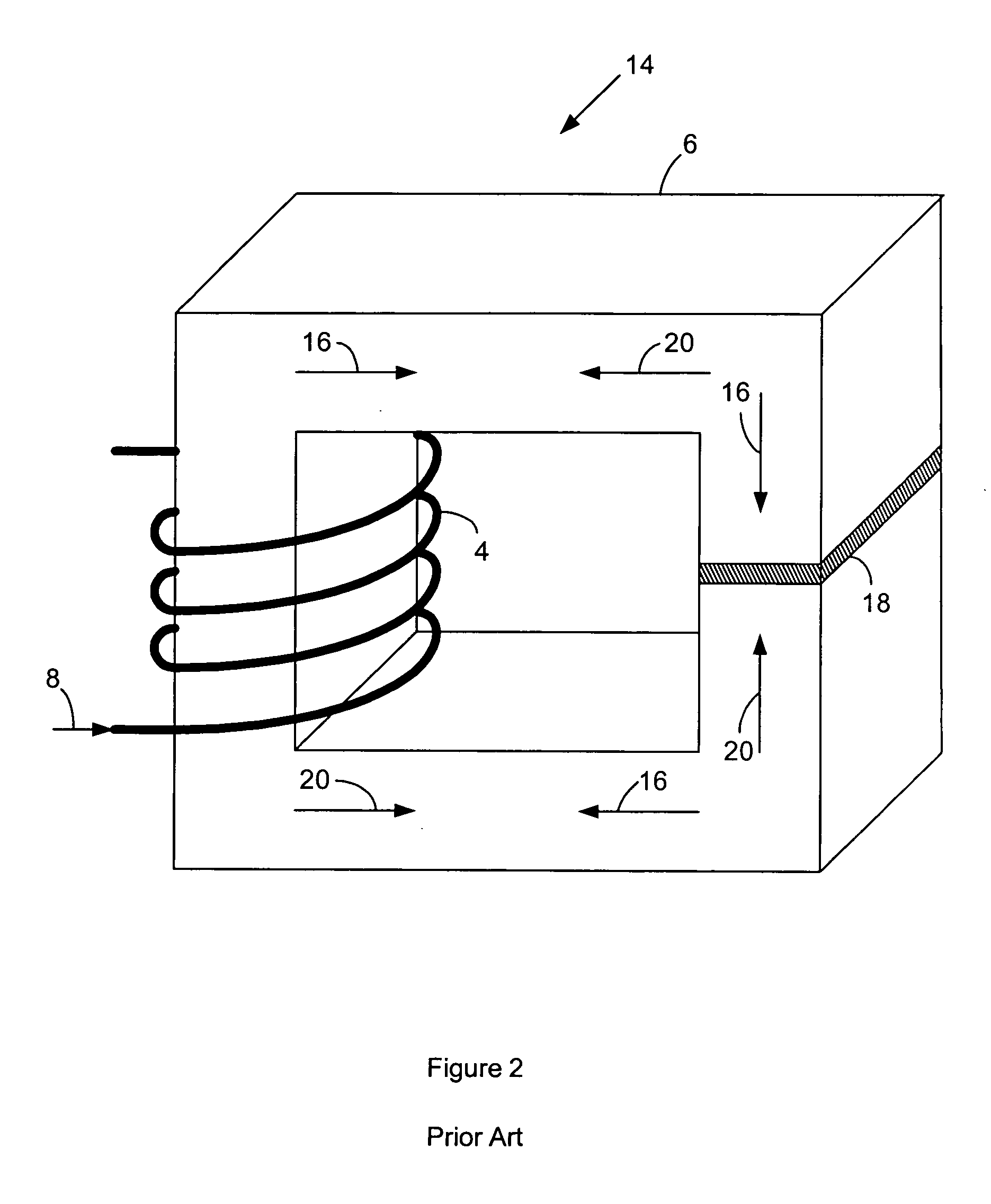 Direct current link inductor for power source filtration