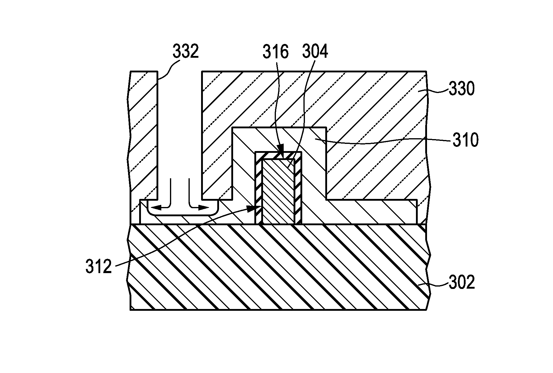 FinFET with separate gates and method for fabricating a finFET with separate gates