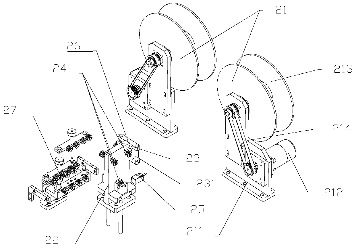 Wire stripping and cutting device and pressure sensor production equipment