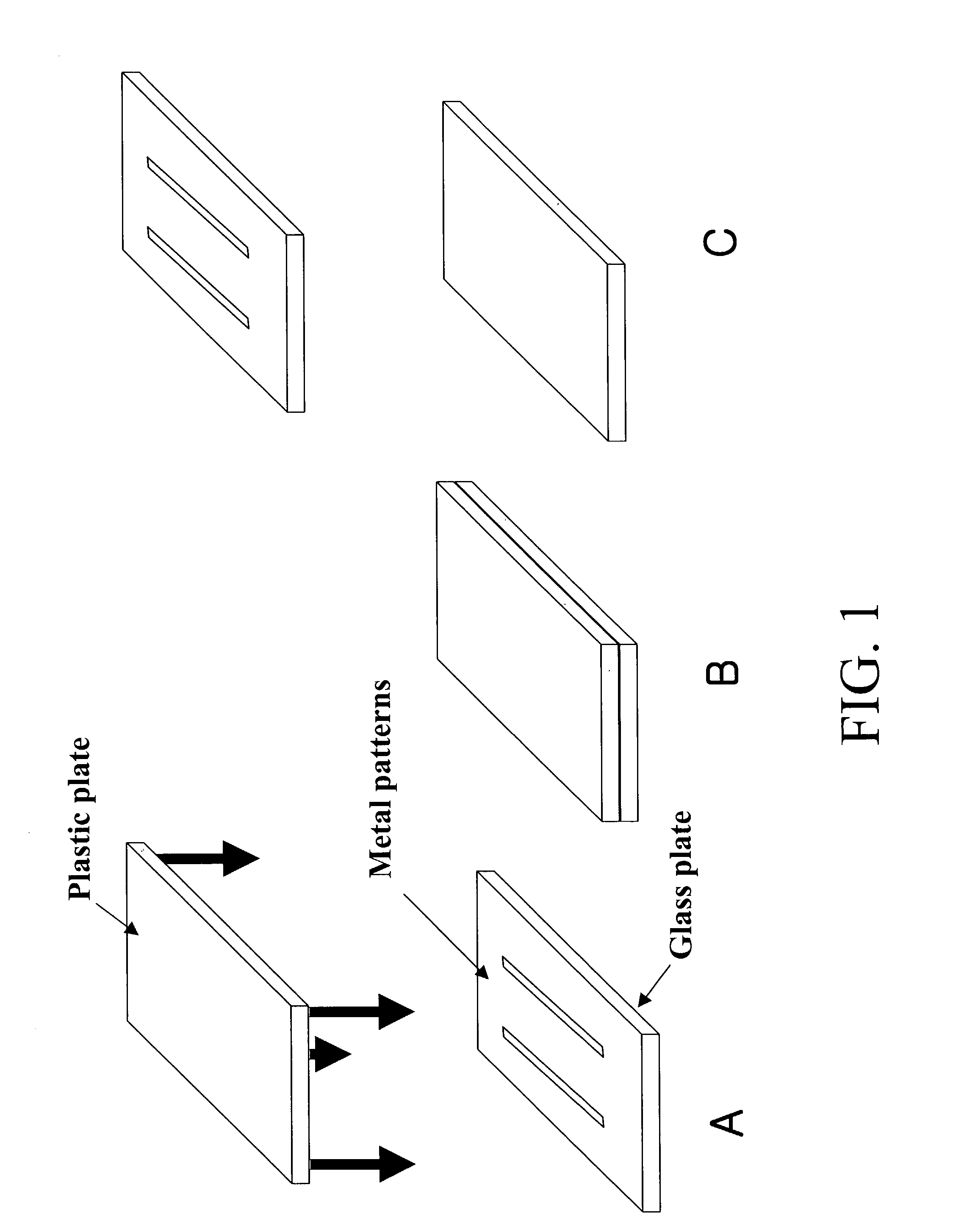 Process for forming metal micro-patterns on plastic substrate
