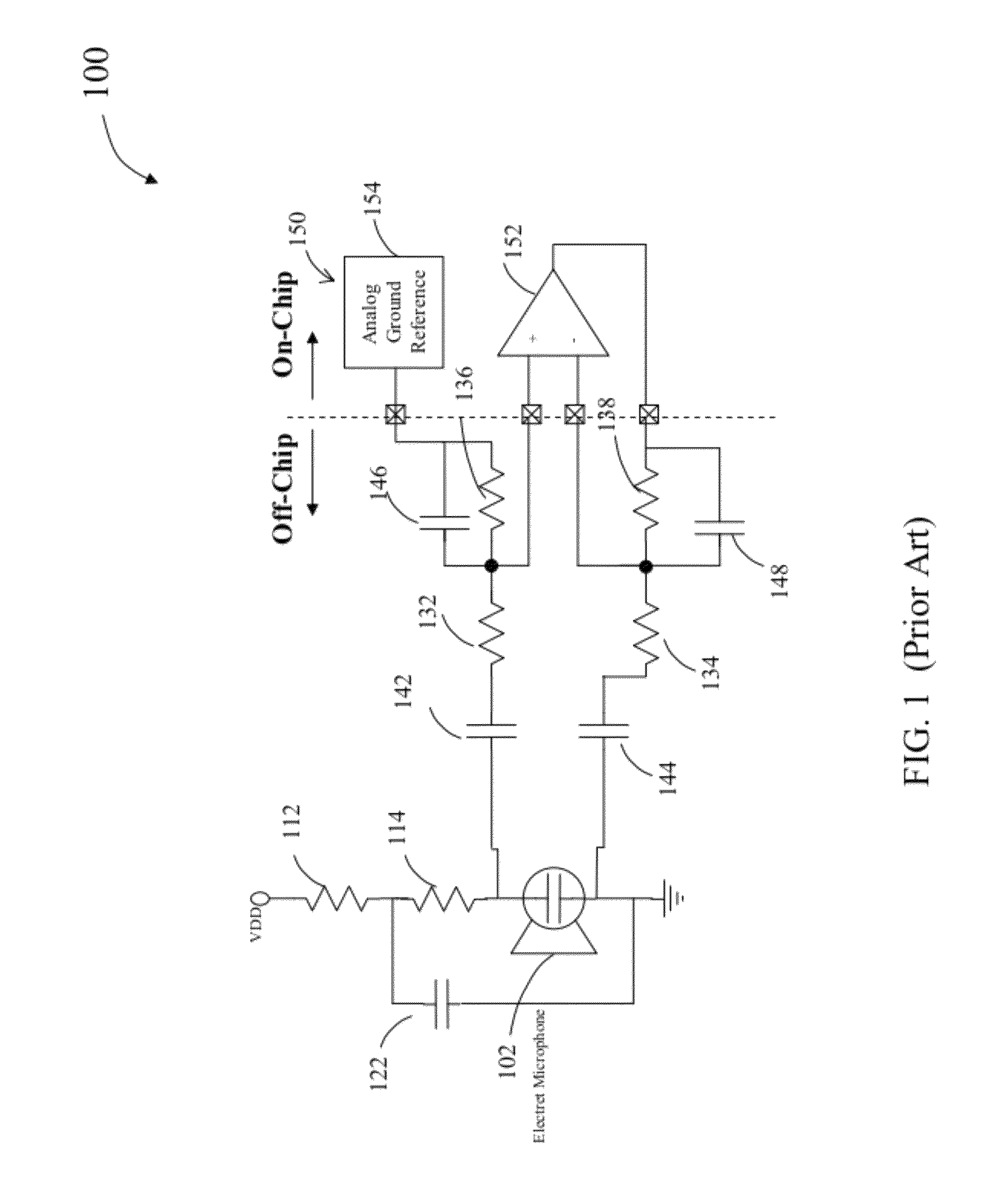 Programmable integrated microphone interface circuit