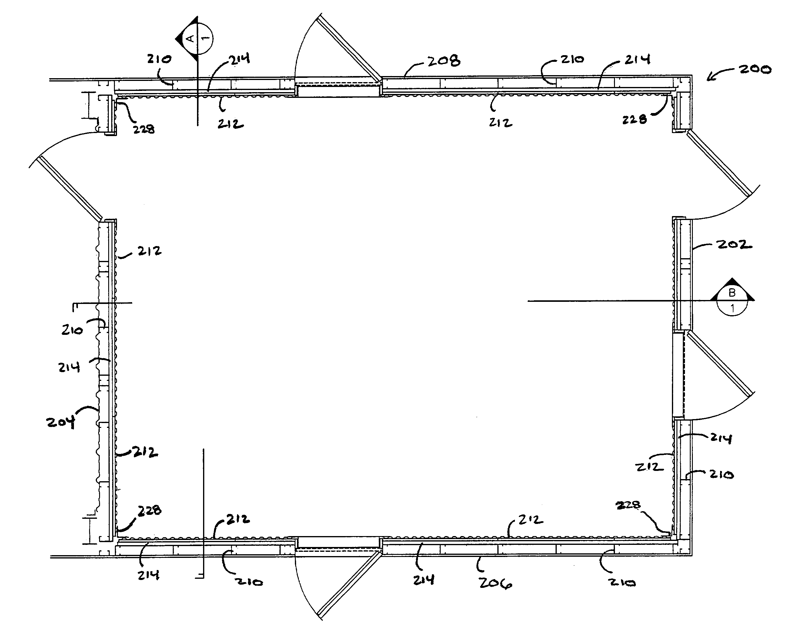 Live fire burn room and insulating system for a live fire burn room