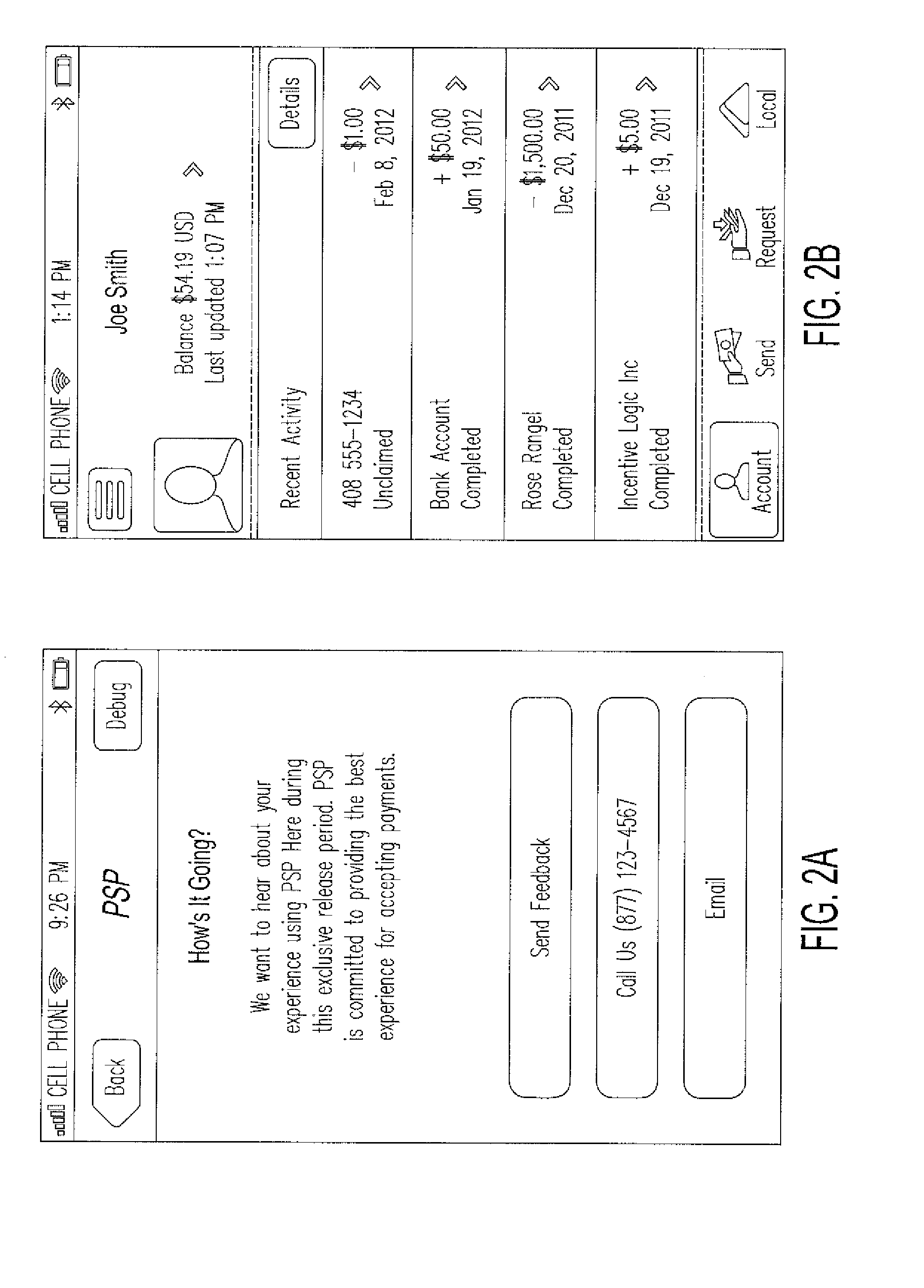 Mobile device display content based on shaking the device