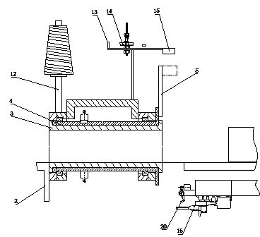 Automatic knotting and wire breaking device for producing sausages