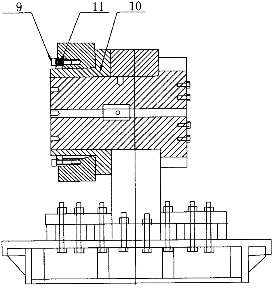 Wind power locking disc test table