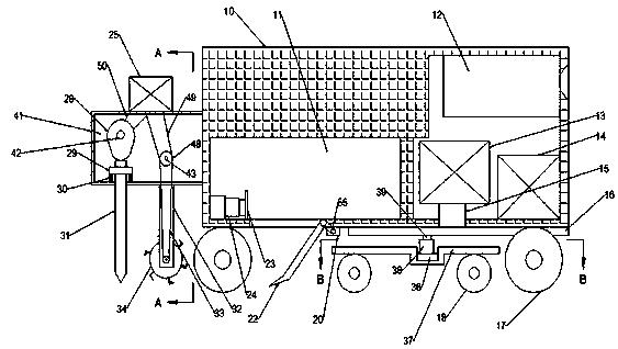 Ice-breaking and snow-removing device suitable for stairs