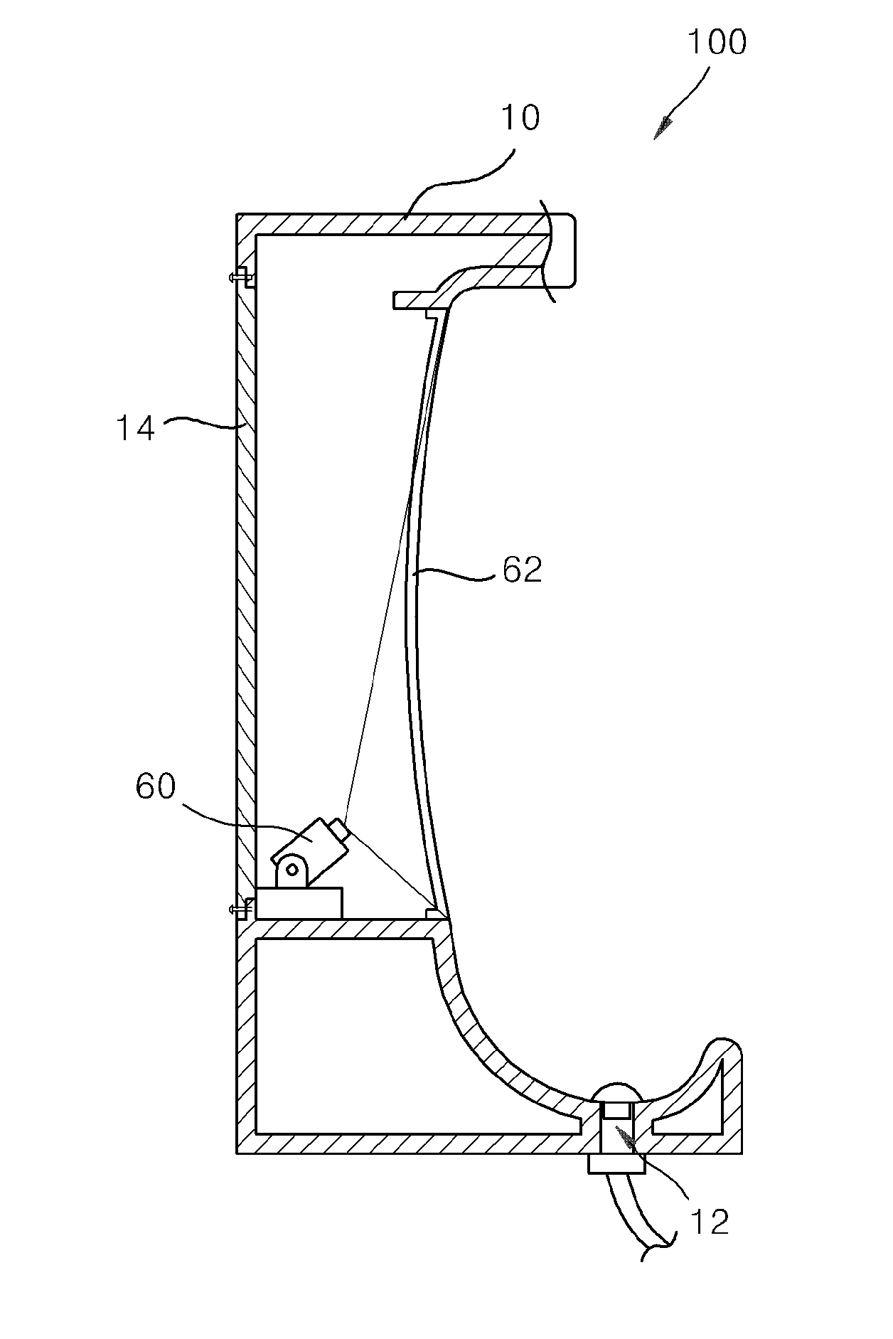 Urinal where imaging device is installed