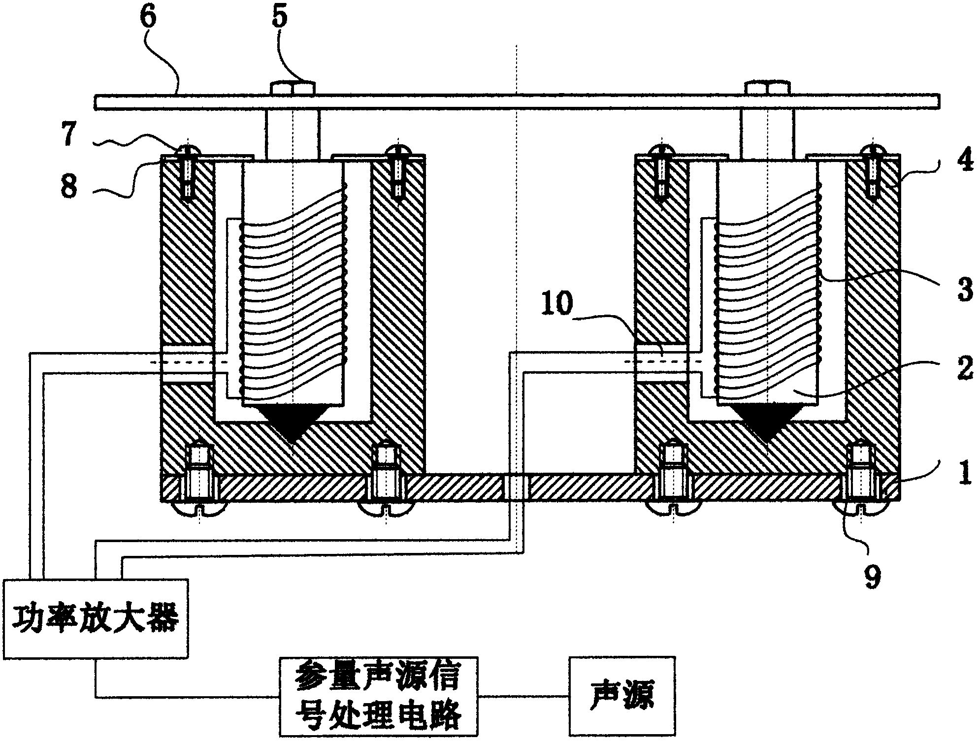 Giant magnetostrictive rare-earth transducer for parametric loudspeaker