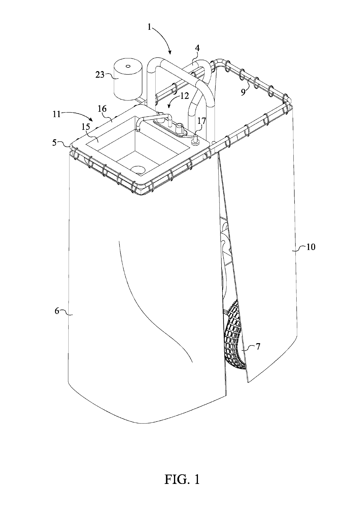 Portable self-contained hot water hand-washing station