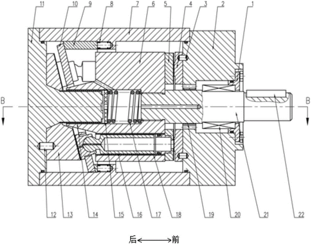 Forced return disc flow distribution plunger type water pump