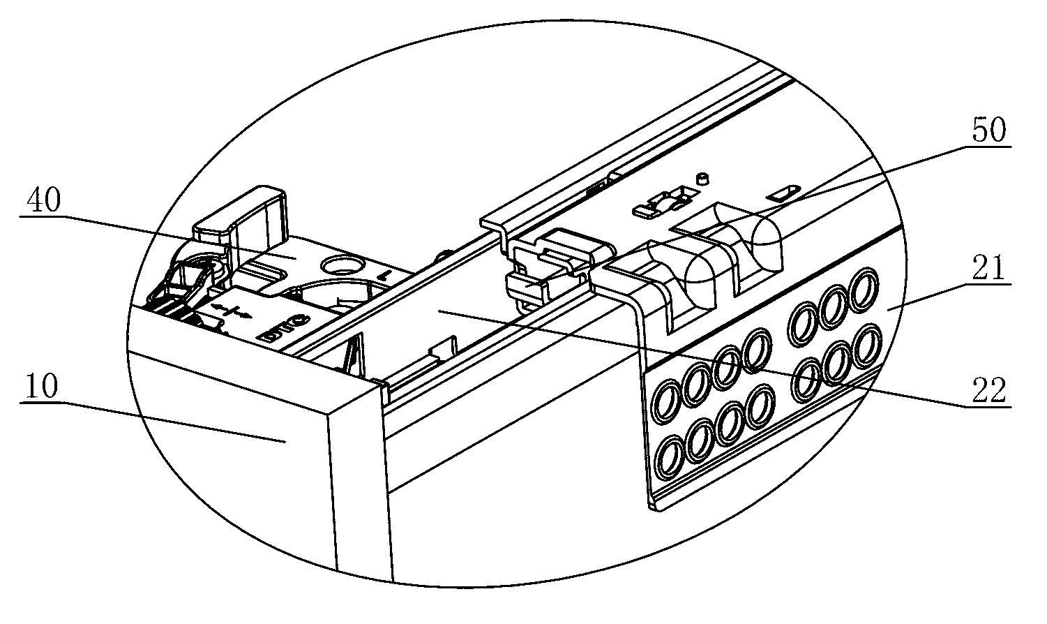 Pre-installation adjusting device of drawer and slide rail