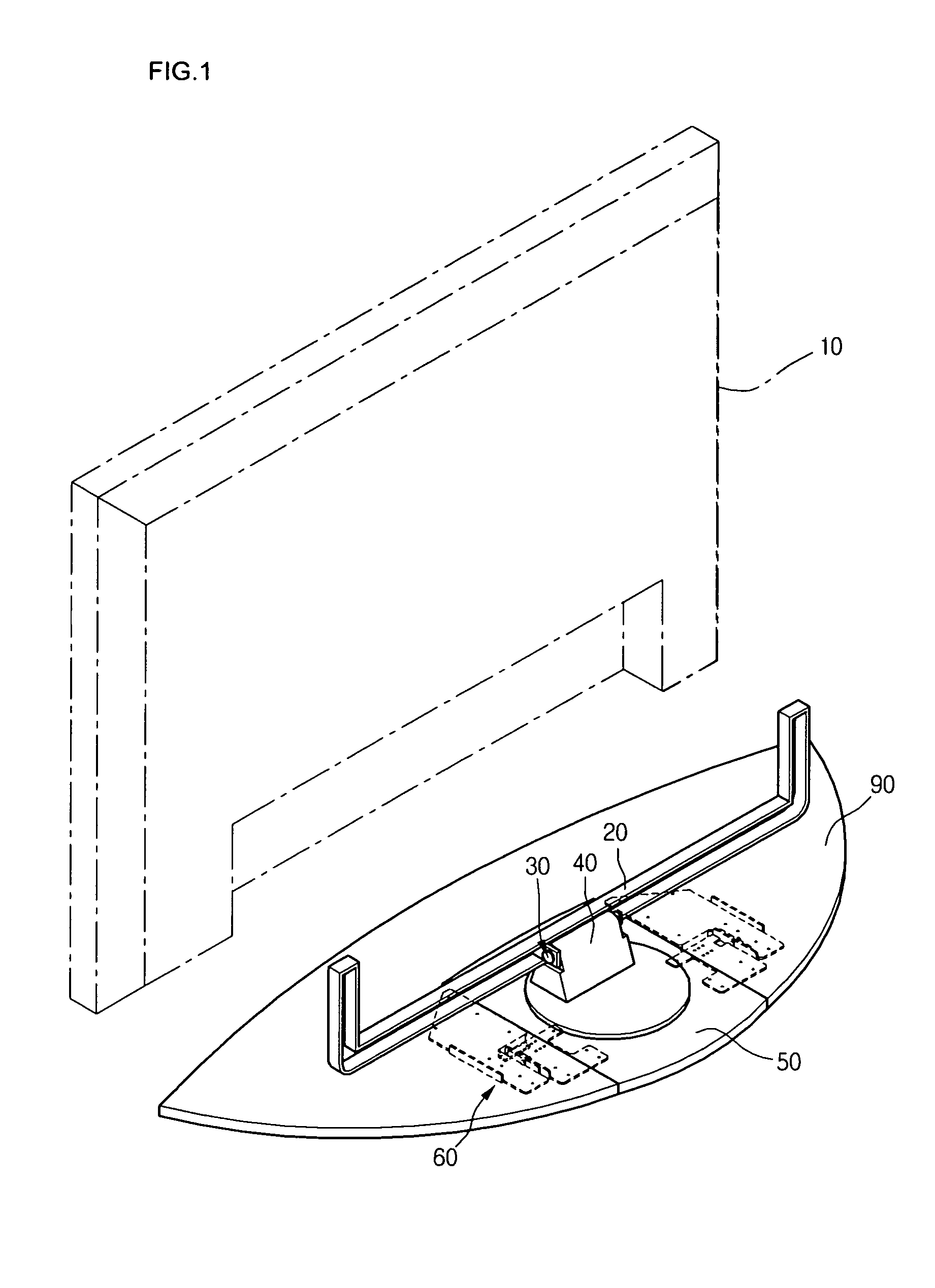 Foldable stand for display device