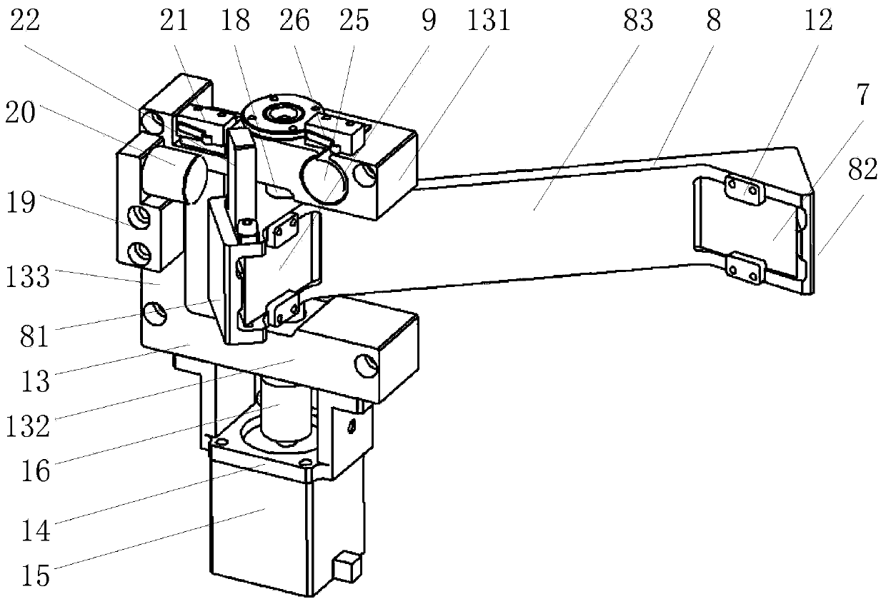 Prism light guide mechanism for optical lens barrel and visual optical axis indication system