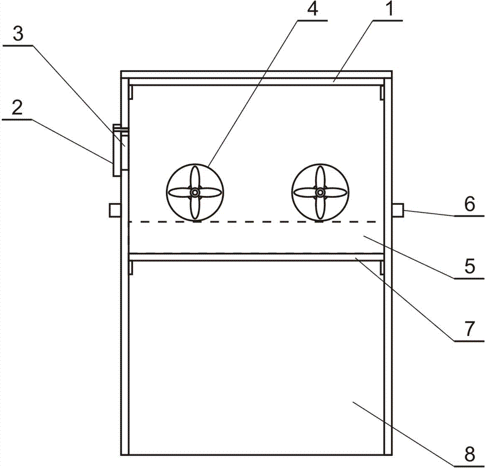 Micro-area closing apparatus for simulating atmospheric dust dry deposition