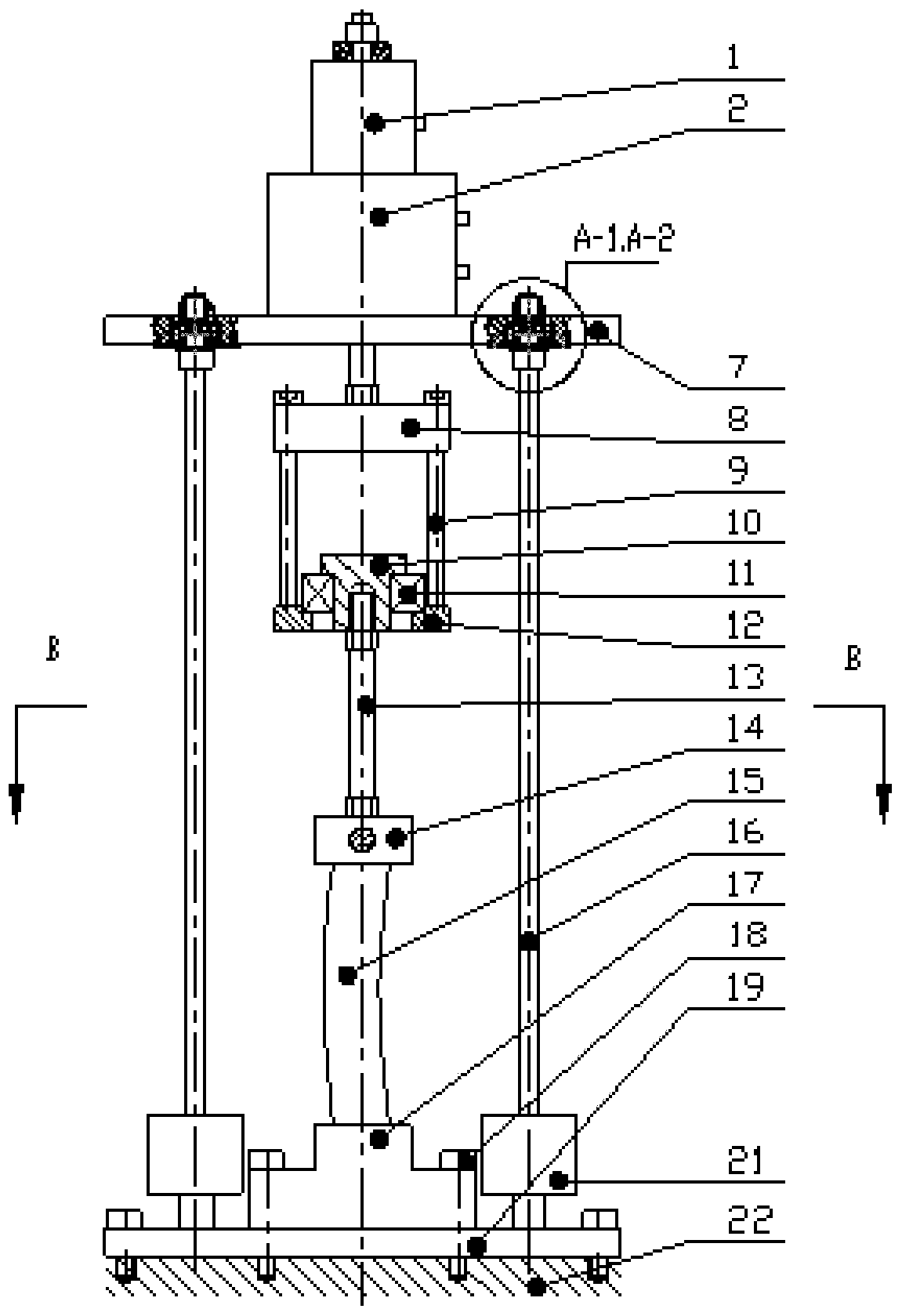Structural static and fatigue test device