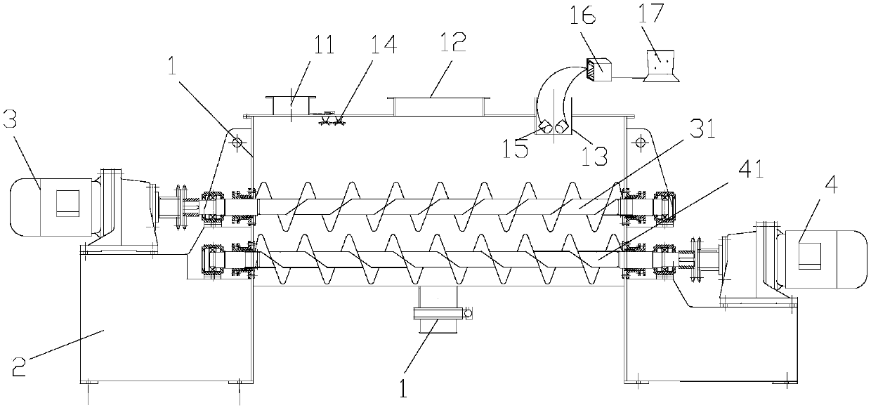 Stirring equipment capable of realizing online near infrared spectrum monitoring of soil stabilizing process