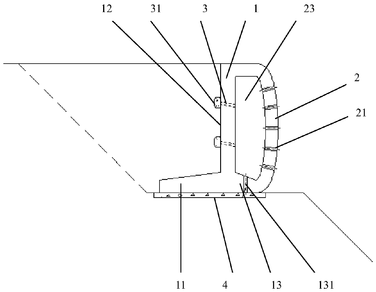 Novel bank protection structure