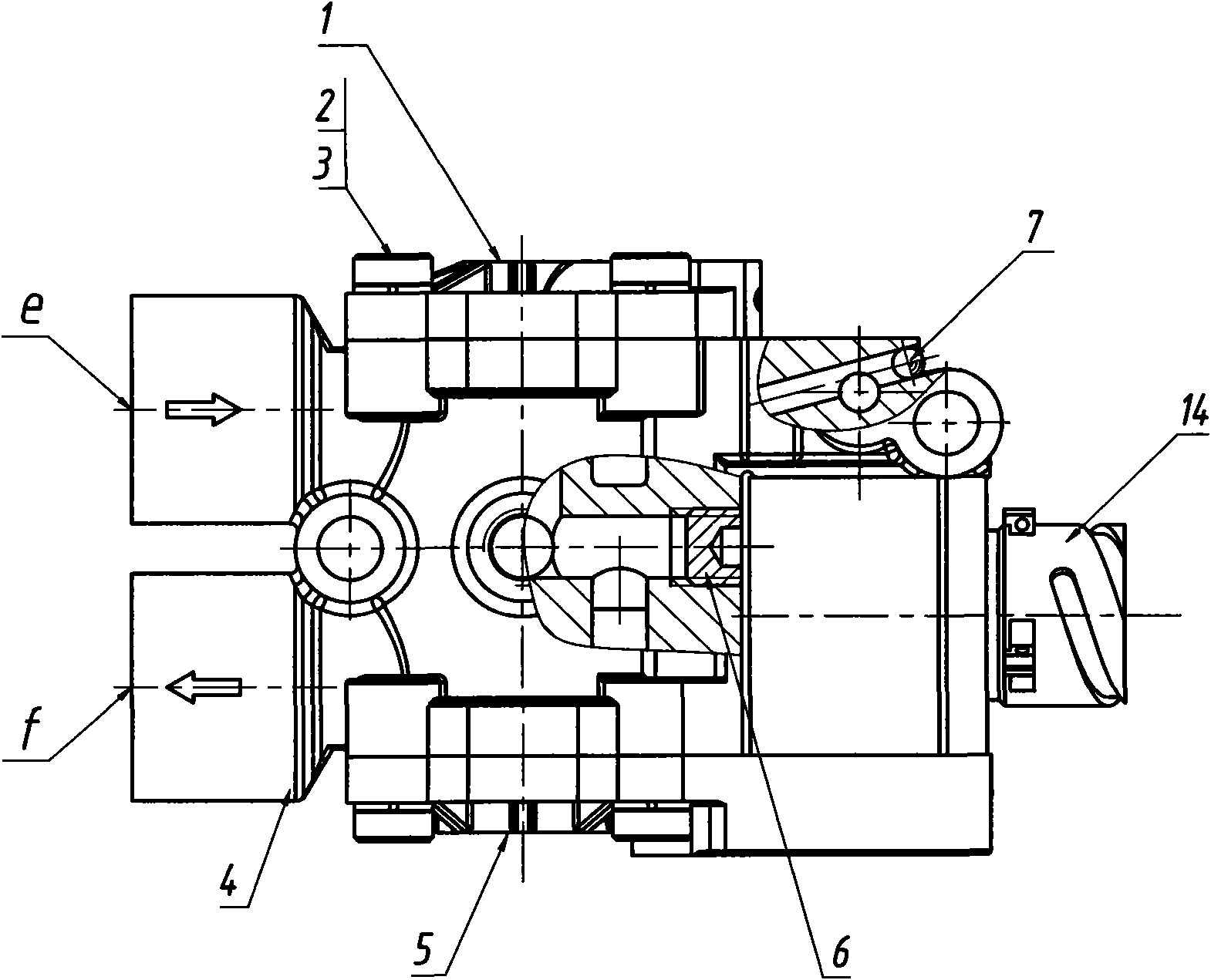 Inflation/deflation valve assembly for central tire inflation/deflation system of automobile
