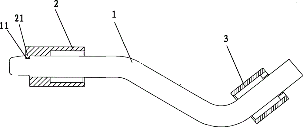 A kind of rubber tube molding die and rubber tube molding method