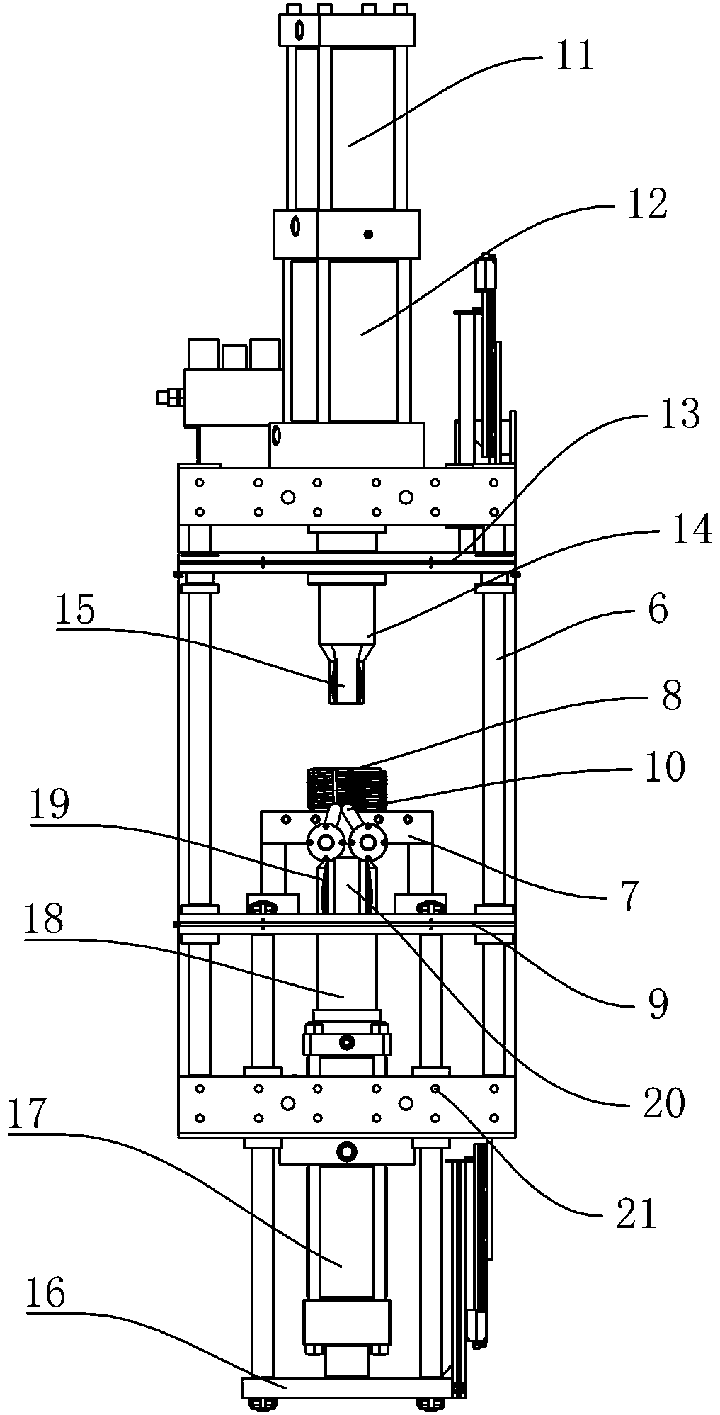 Suspension type self-adaptive hot pressing system of full-automatic floating type hot-pressing molding press