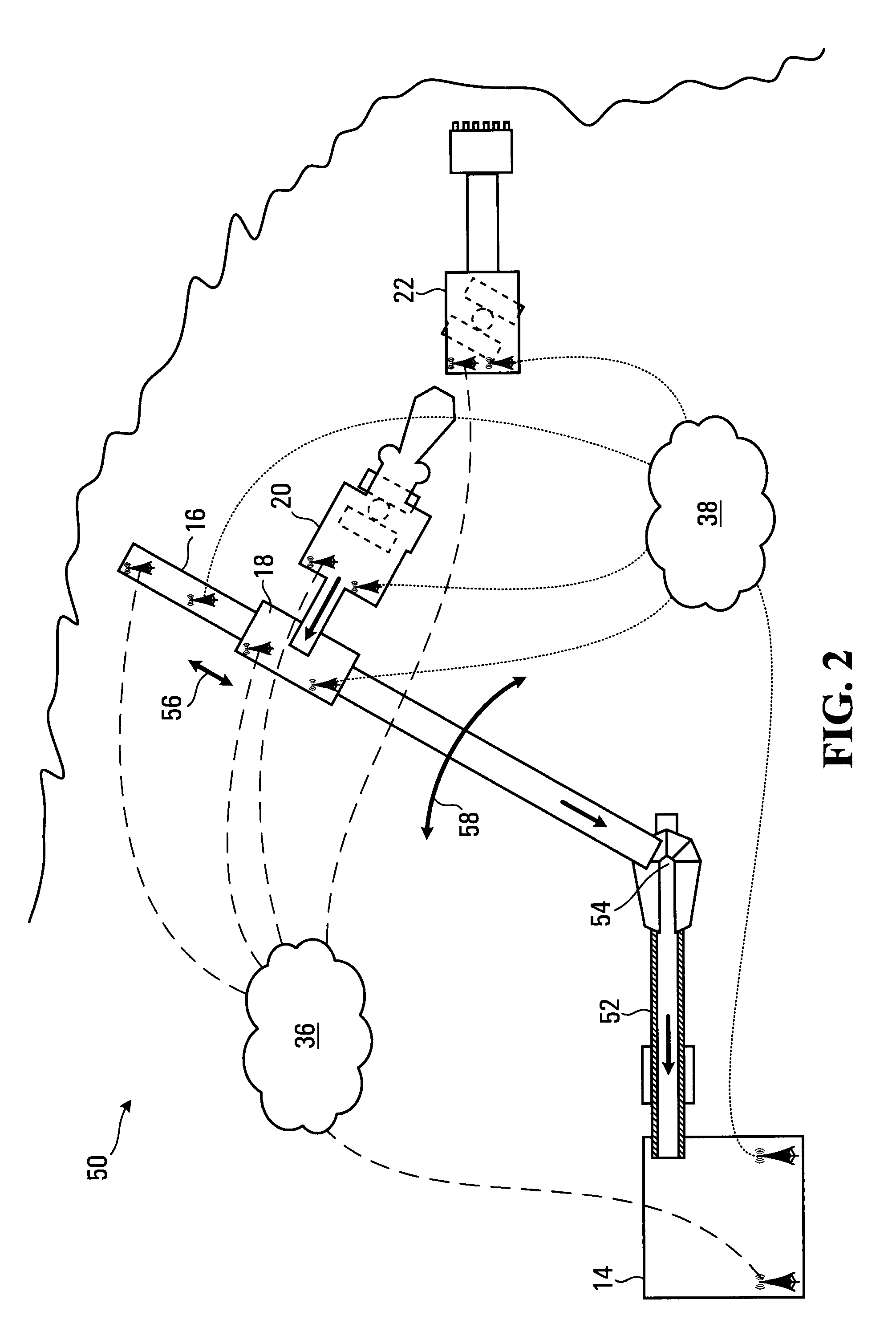 Method, system and media for wireless process control of mobile equipment