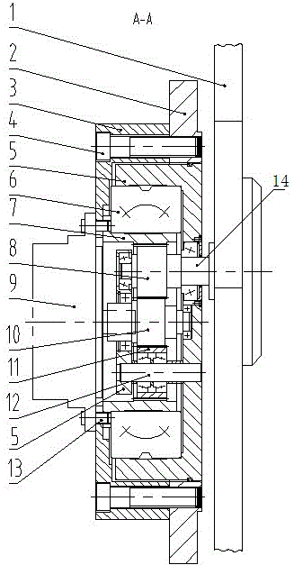 Drive device and application of blade star wheel in roadheader