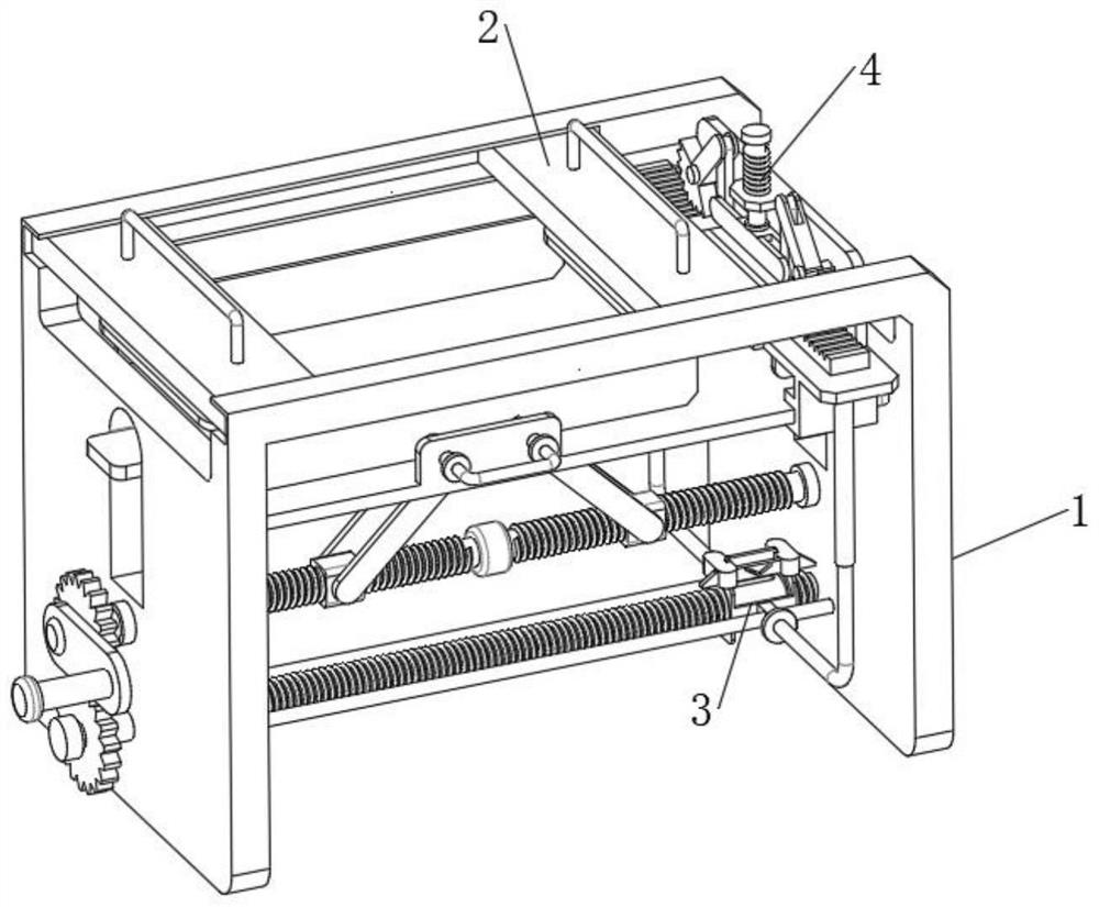 Special engraving table stabilizing device for engraving processing of ancient building brick engraving machine