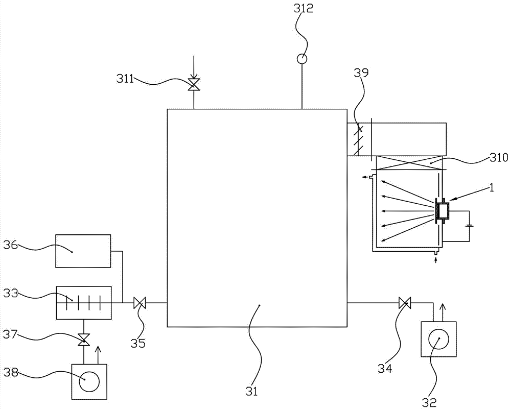 High vacuum arc pump and its exhaust unit