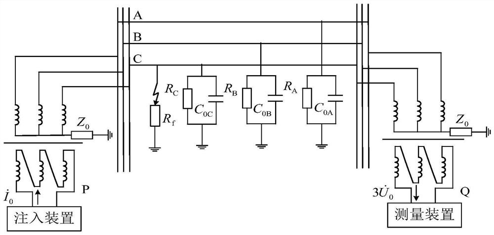 Power distribution network high-resistance grounding fault identification method based on real-time measurement of damping difference value of double voltage transformers