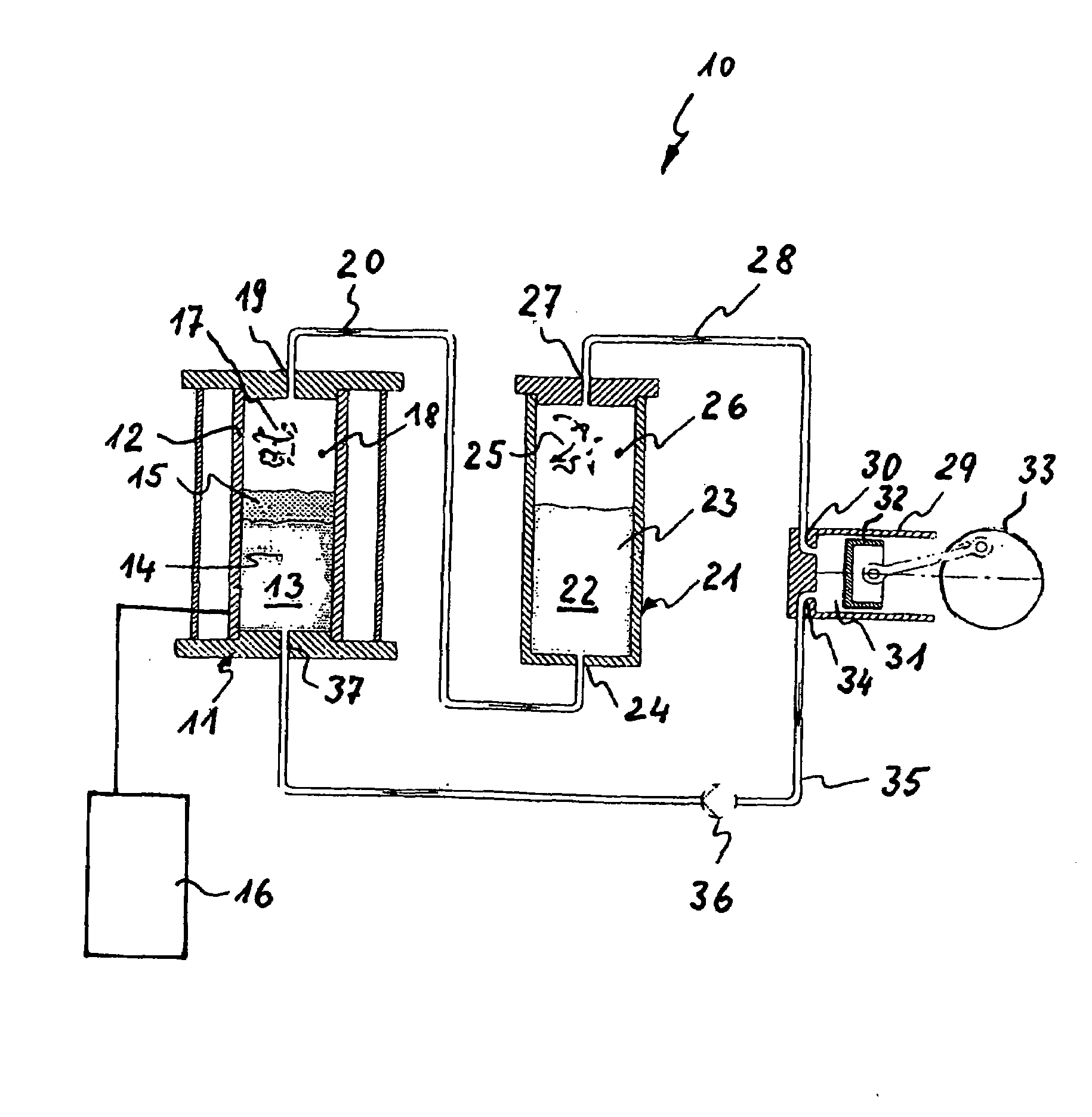 Method for production of mixed vapour