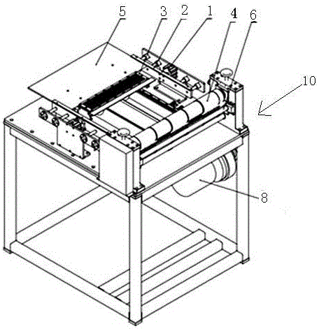 Wire connecting and slitting machine for large-sized pole piece of lithium-ion battery
