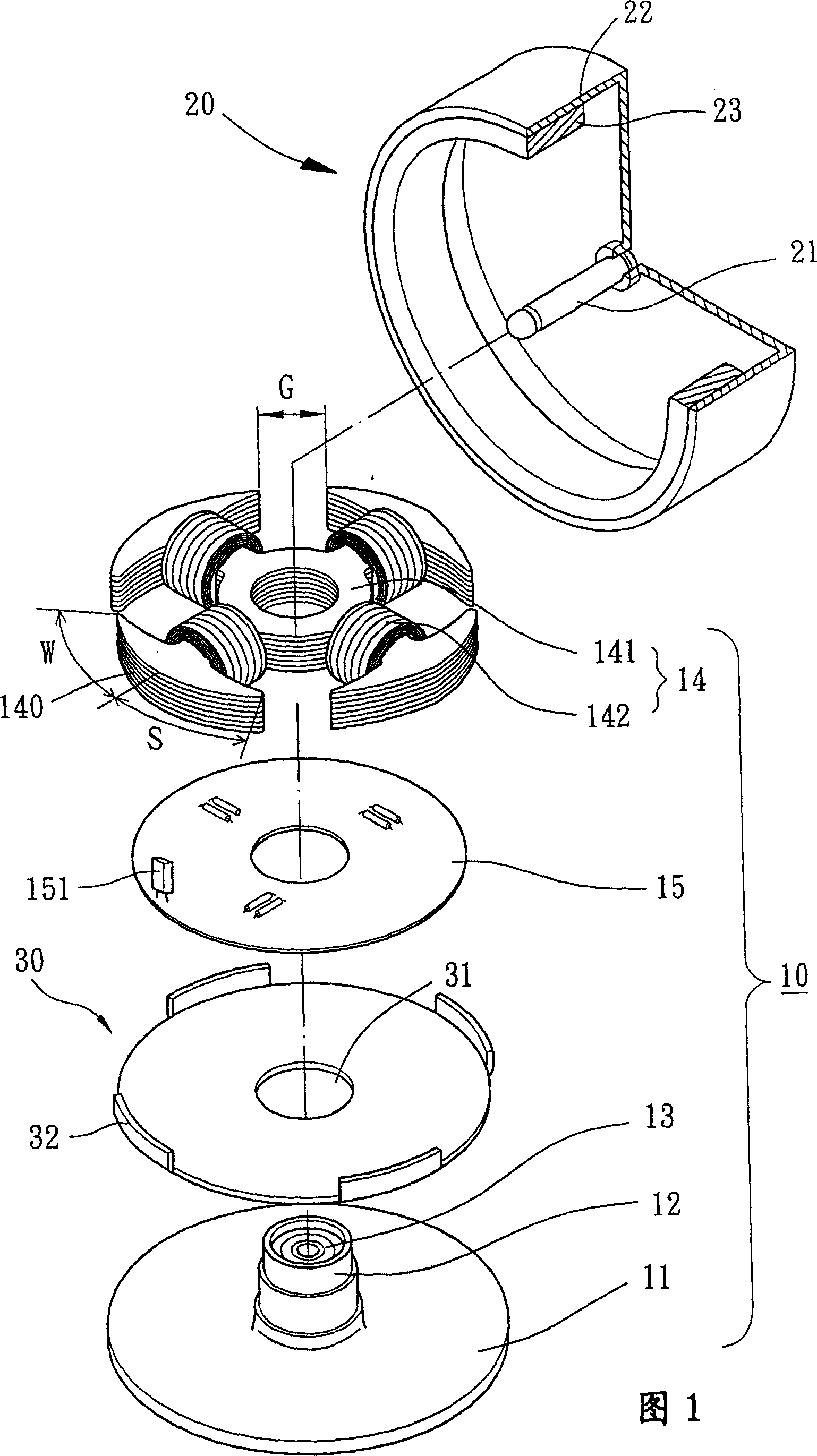 Easily starting motor structure