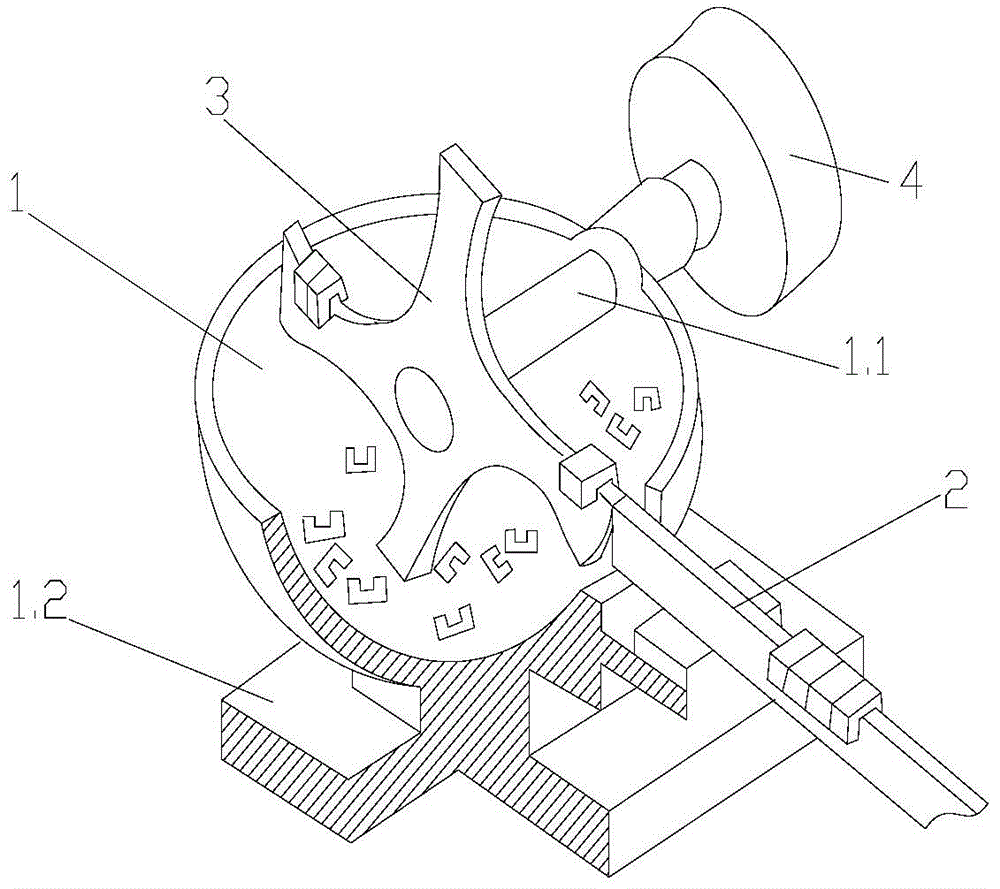 U-shaped workpiece conveying device