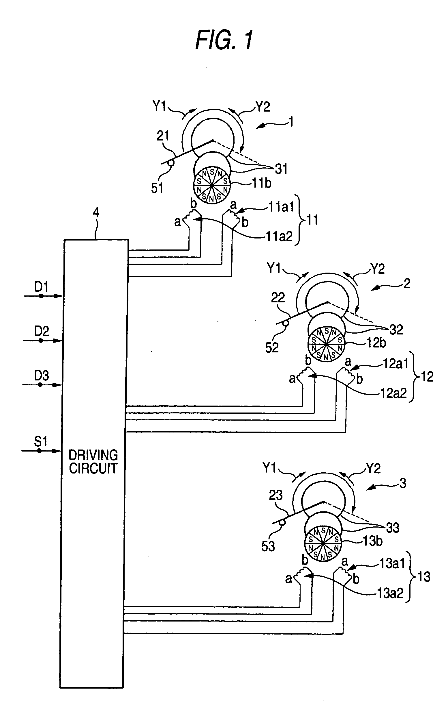 Drive device for stepper motor and indicating apparatus using the same