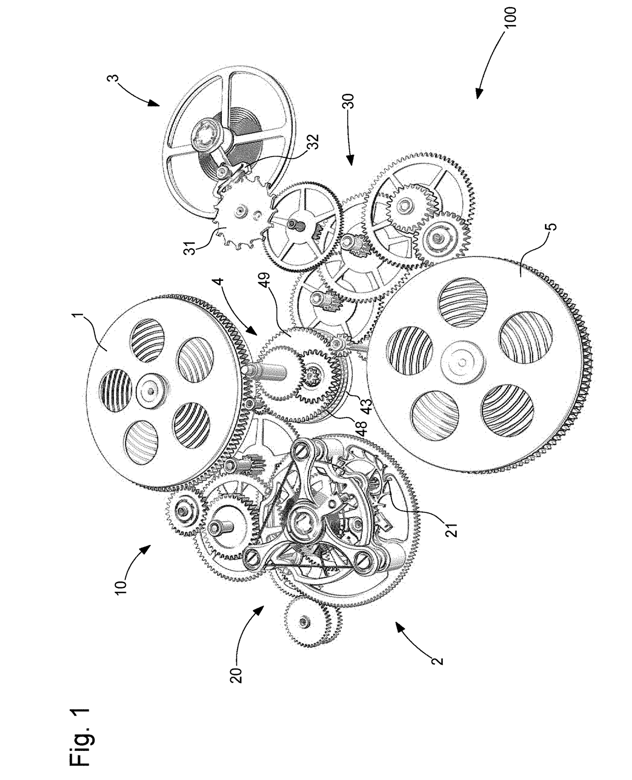 Movement with power reserve extension